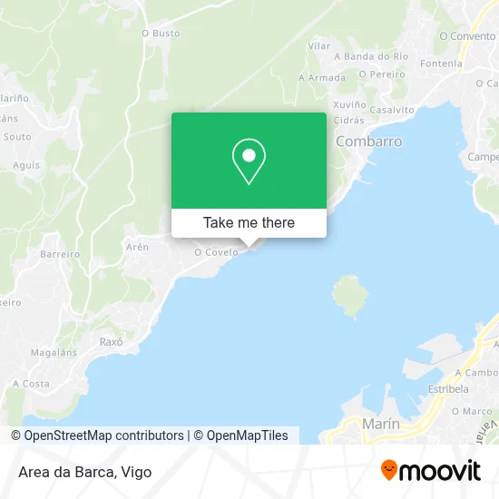 Area da Barca map