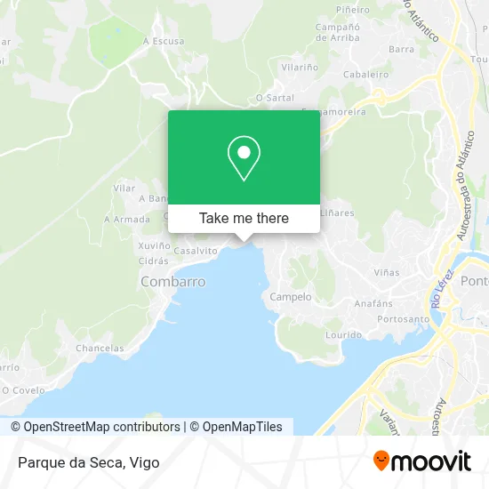 Parque da Seca map