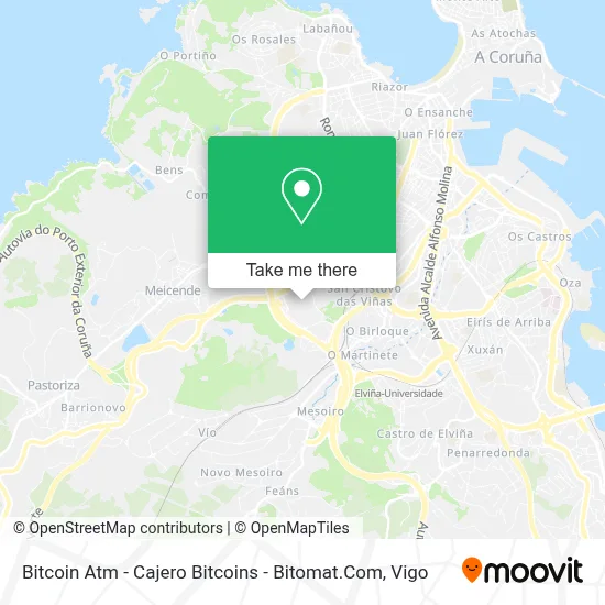Bitcoin Atm - Cajero Bitcoins - Bitomat.Com map