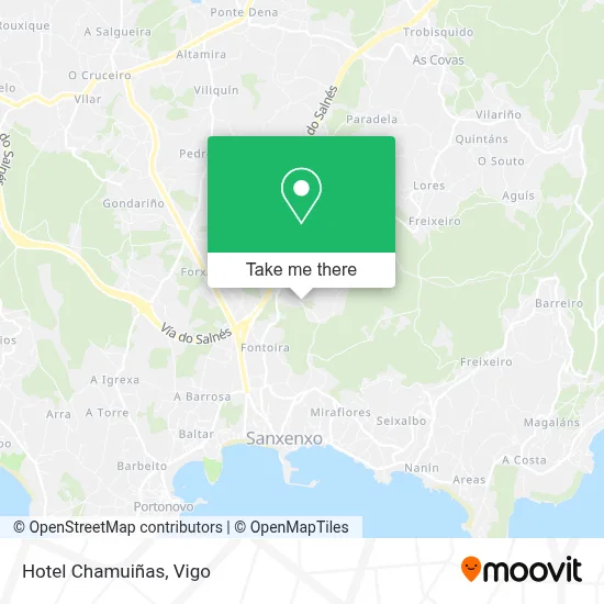 Hotel Chamuiñas map