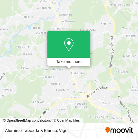 Aluminio Taboada & Blanco map