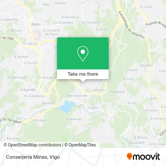 Conserjería Minas map