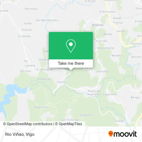Río Viñao map