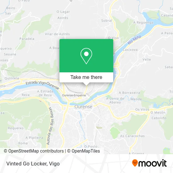 Vinted Go Locker map