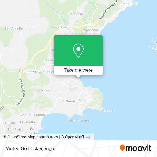 Vinted Go Locker map