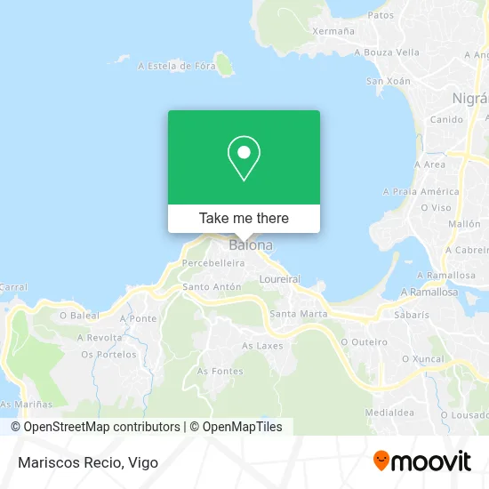 mapa Mariscos Recio