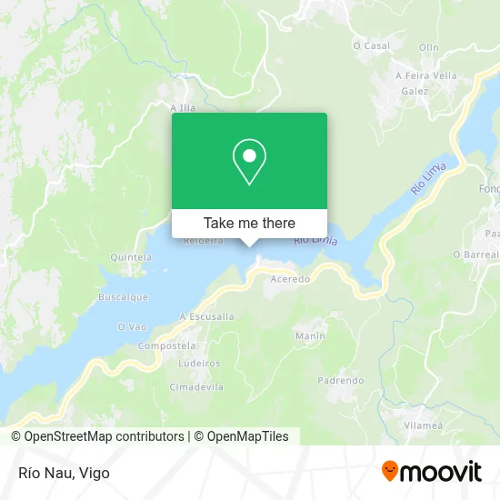 Río Nau map