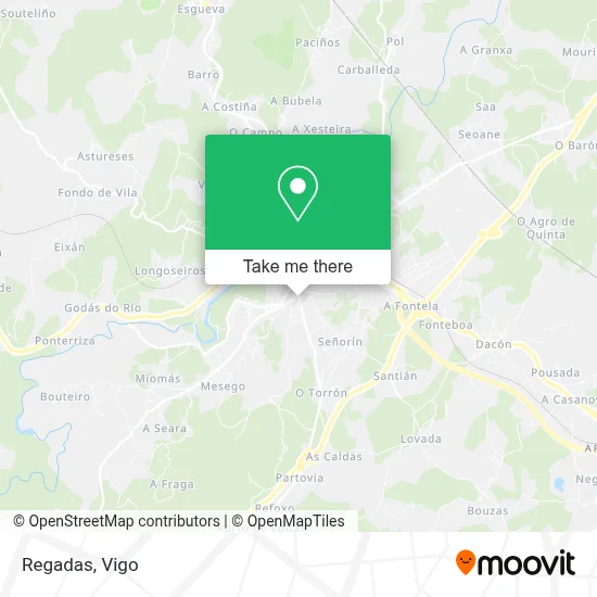 Regadas map