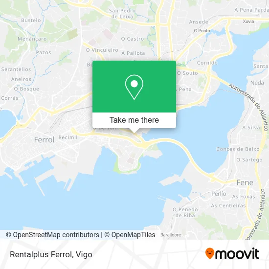 Rentalplus Ferrol map