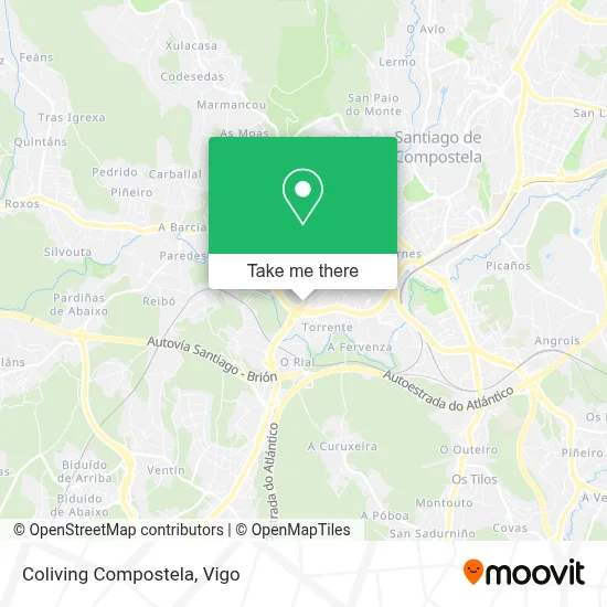 Coliving Compostela map