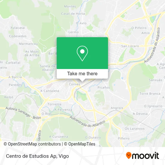 Centro de Estudios Ap map
