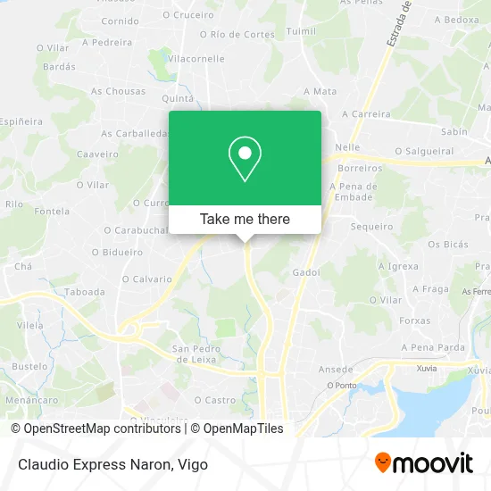 Claudio Express Naron map