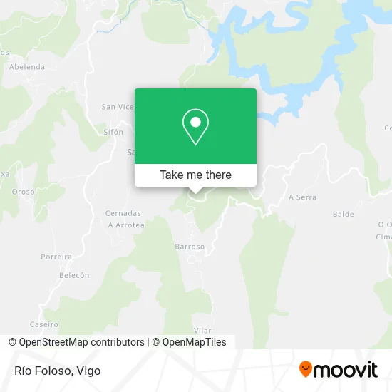 Río Foloso map