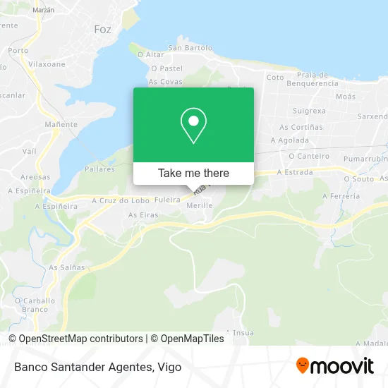 Banco Santander Agentes map