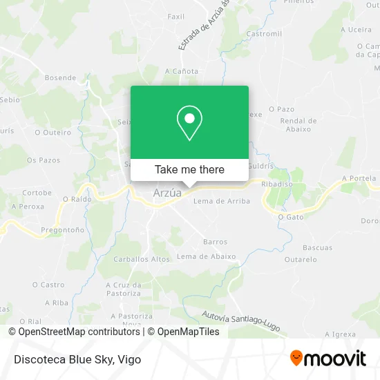 Discoteca Blue Sky map