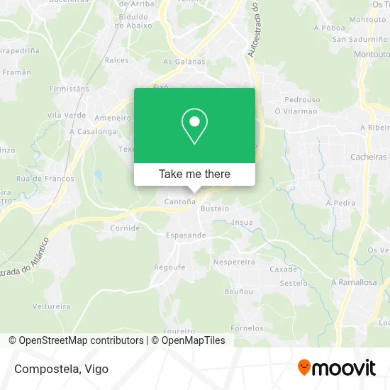 Compostela map