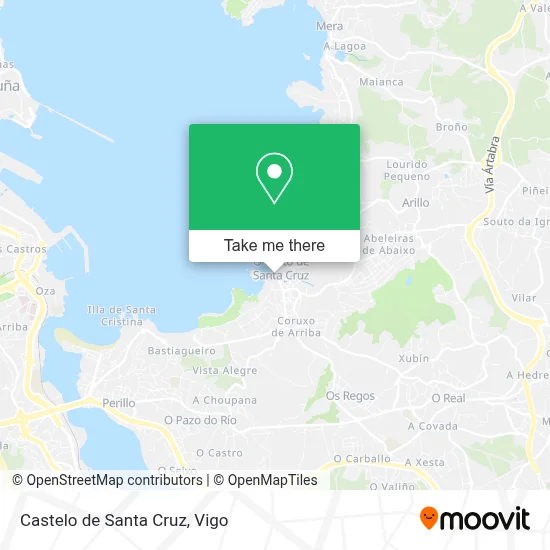 Castelo de Santa Cruz map