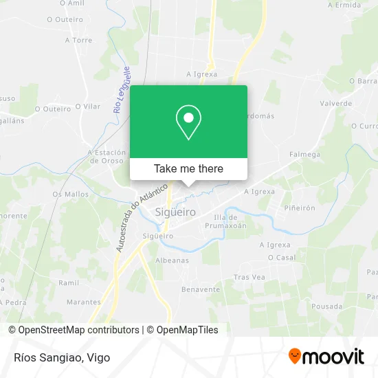 Ríos Sangiao map