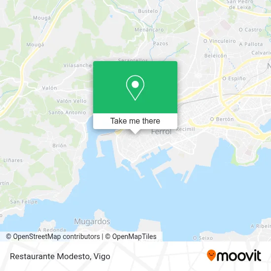 Restaurante Modesto map