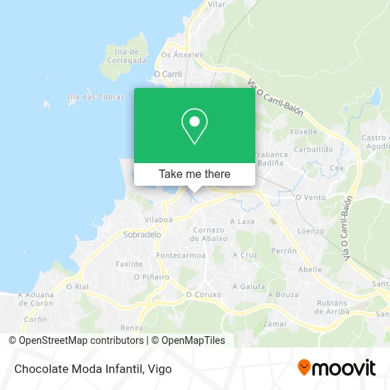 Chocolate Moda Infantil map