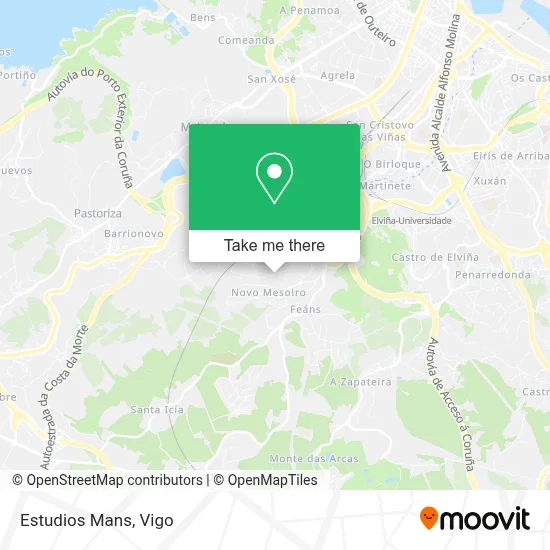 Estudios Mans map