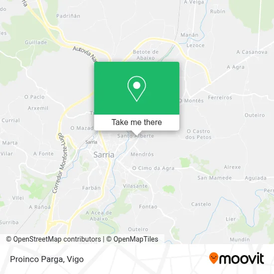 Proinco Parga map