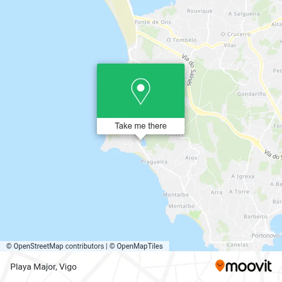 Playa Major map