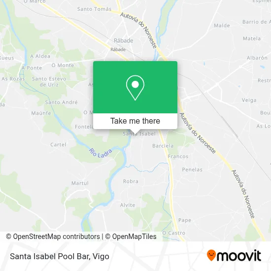 Santa Isabel Pool Bar map