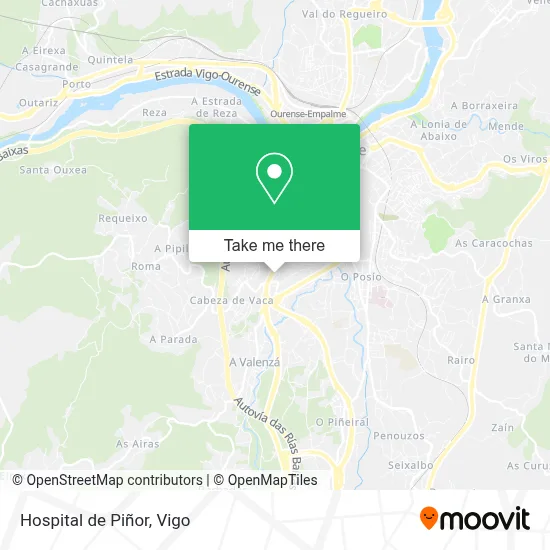 Hospital de Piñor map