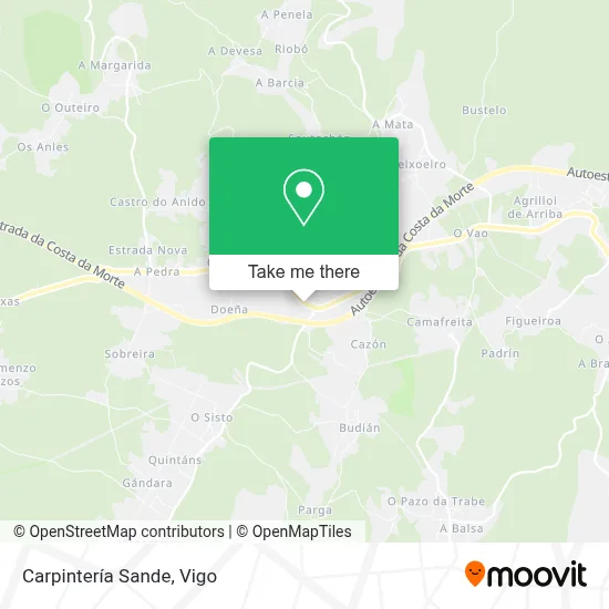 Carpintería Sande map
