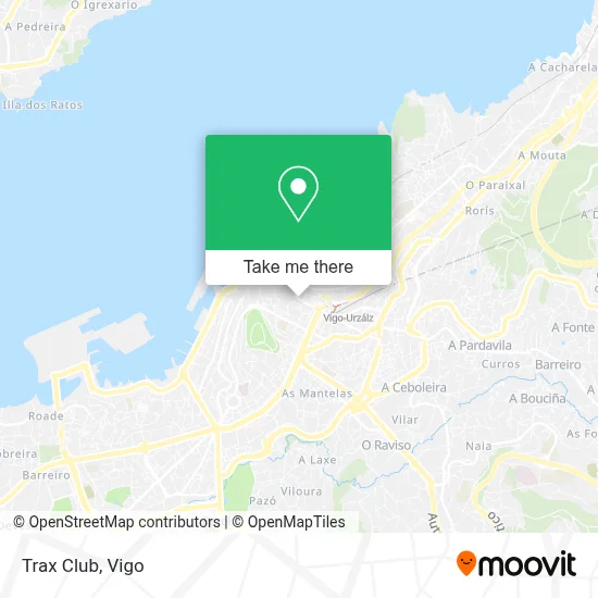 Trax Club map