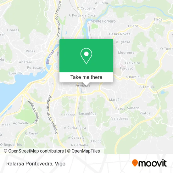 Ralarsa Pontevedra map