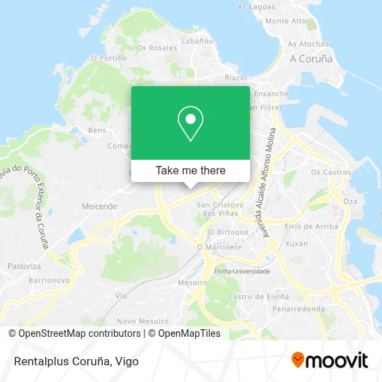 Rentalplus Coruña map