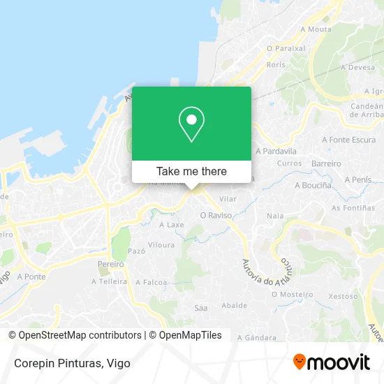 Corepin Pinturas map