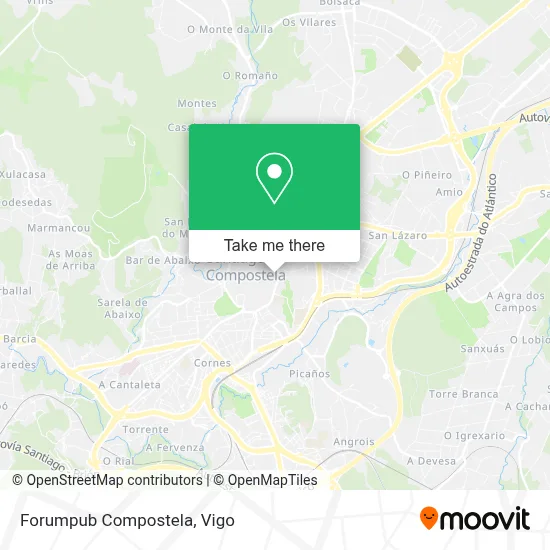 Forumpub Compostela map