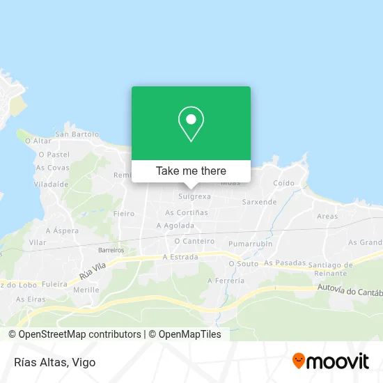 Rías Altas map