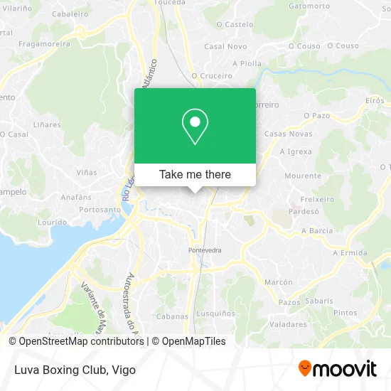 Luva Boxing Club map