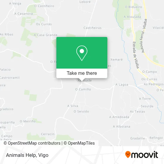 Animals Help map