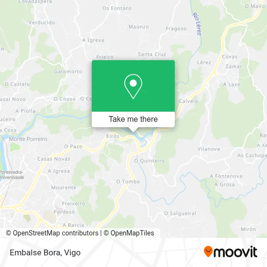 Embalse Bora map