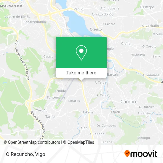 O Recuncho map