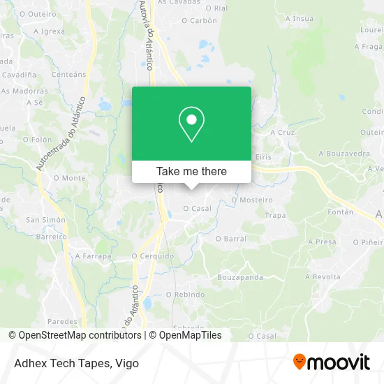 Adhex Tech Tapes map