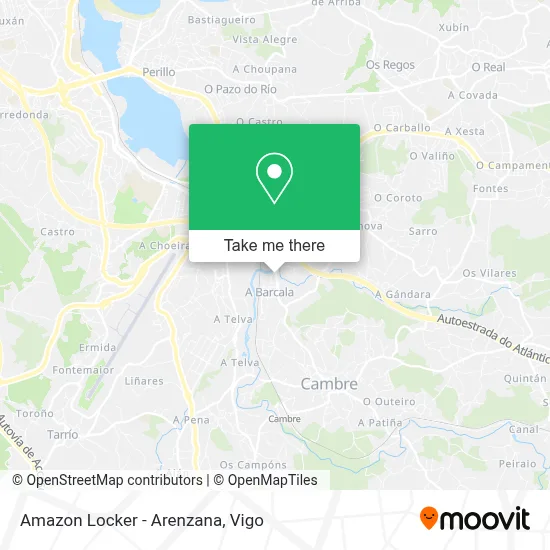 Amazon Locker - Arenzana map