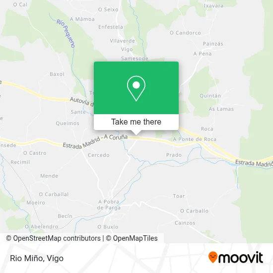 Rio Miño map
