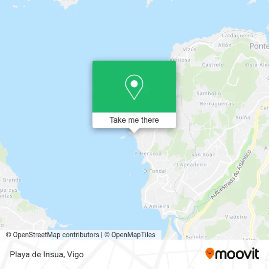 Playa de Insua map