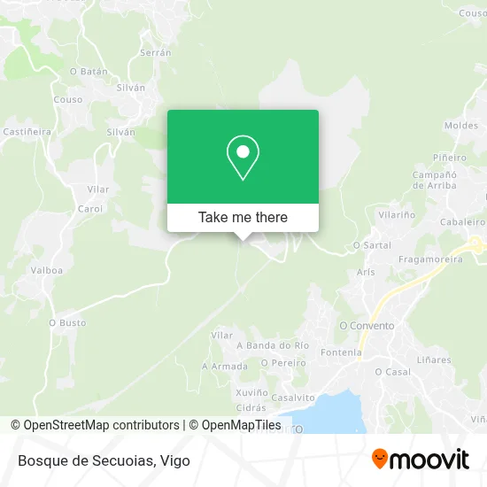 Bosque de Secuoias map