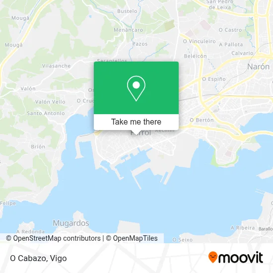 O Cabazo map