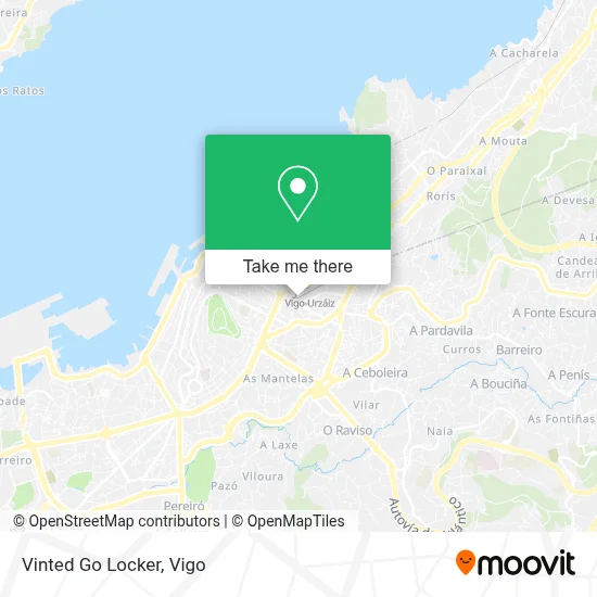 Vinted Go Locker map