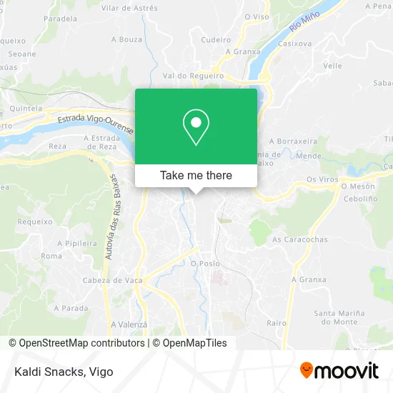 Kaldi Snacks map