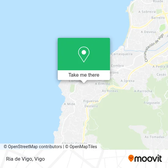 Ria de Vigo map