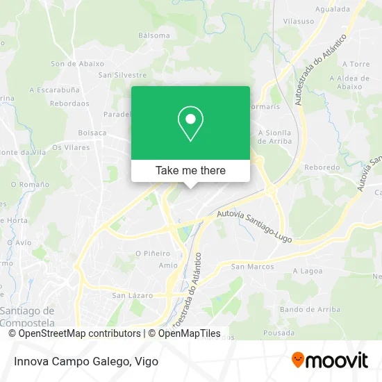 Innova Campo Galego map